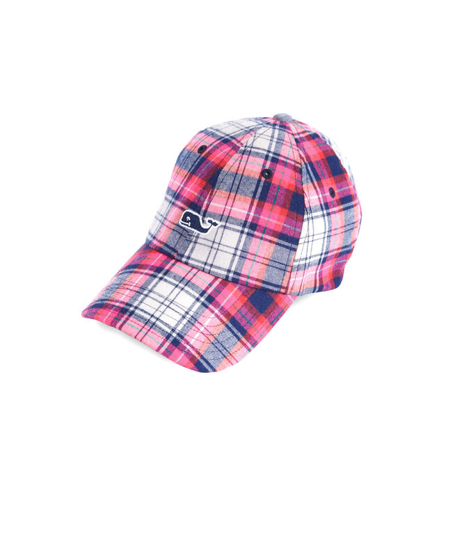 Shop Plaid Baseball Hat at vineyard vines