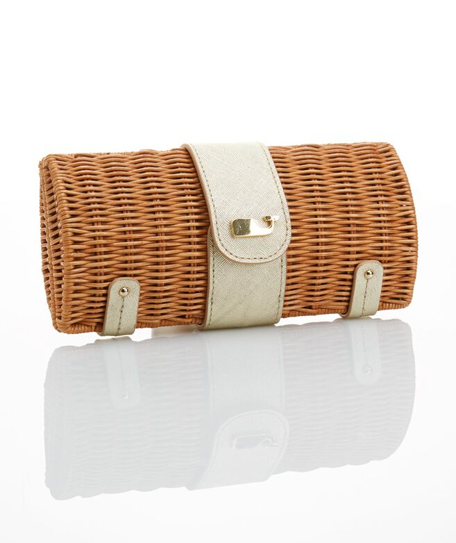 Shop Natural Straw Clutch at vineyard vines