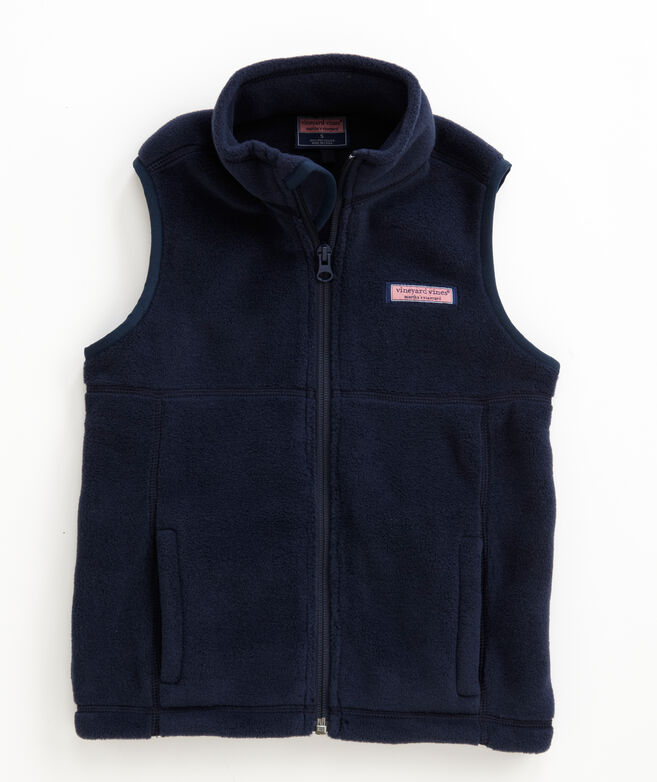 Shop Boys Fleece Harbor Vest at vineyard vines
