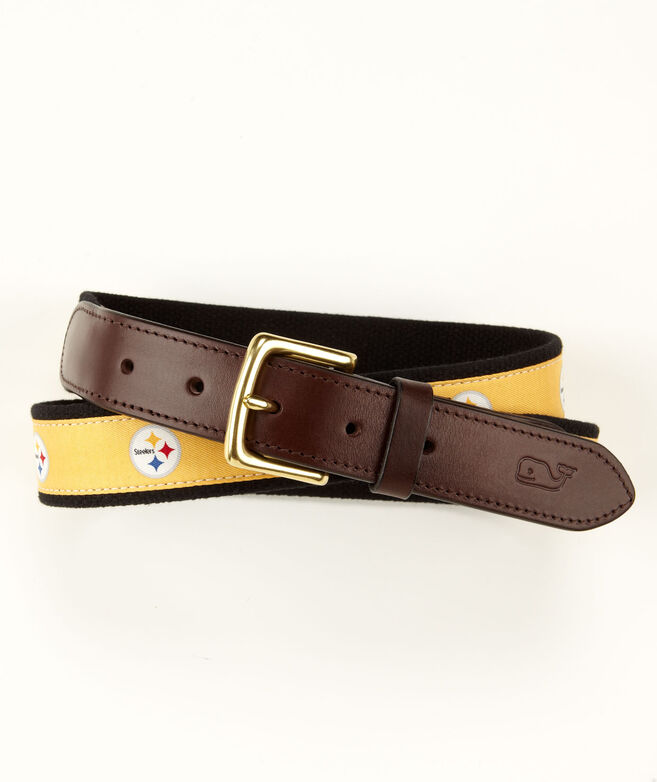 Shop Pittsburgh Steelers Canvas Club Belt at vineyard vines