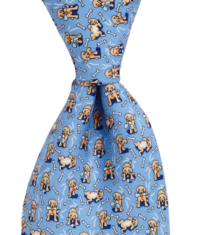 Men's Ties Dog Tricks Printed Silk Ties for Men Vineyard Vines