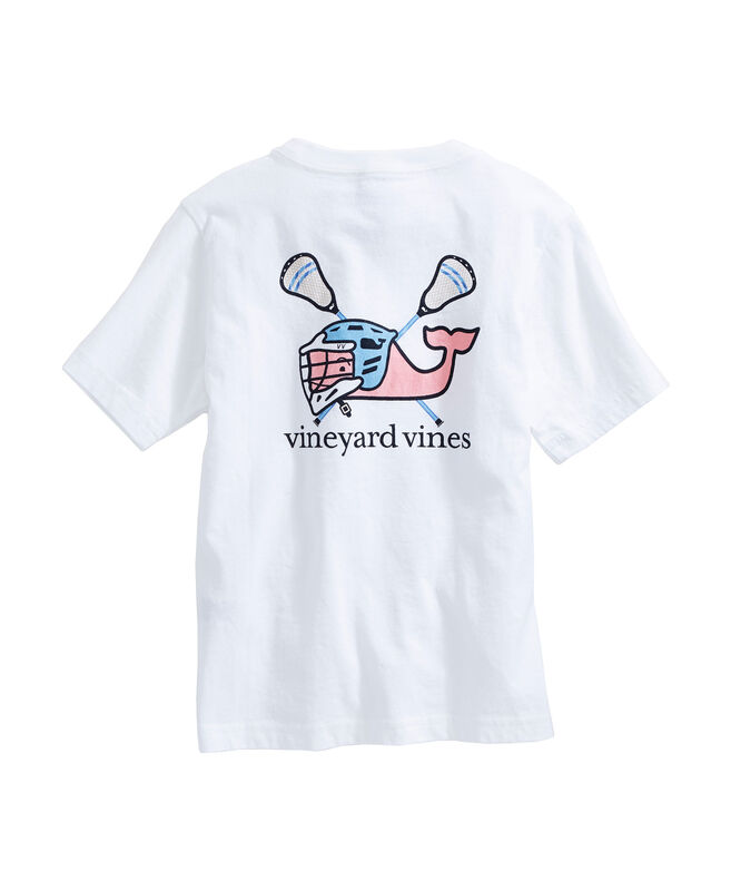Shop Boys ShortSleeve Lax Helmet Whale Pocket TShirt at vineyard vines