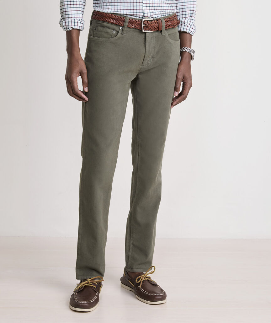Brushed Cotton 5-Pocket Pants