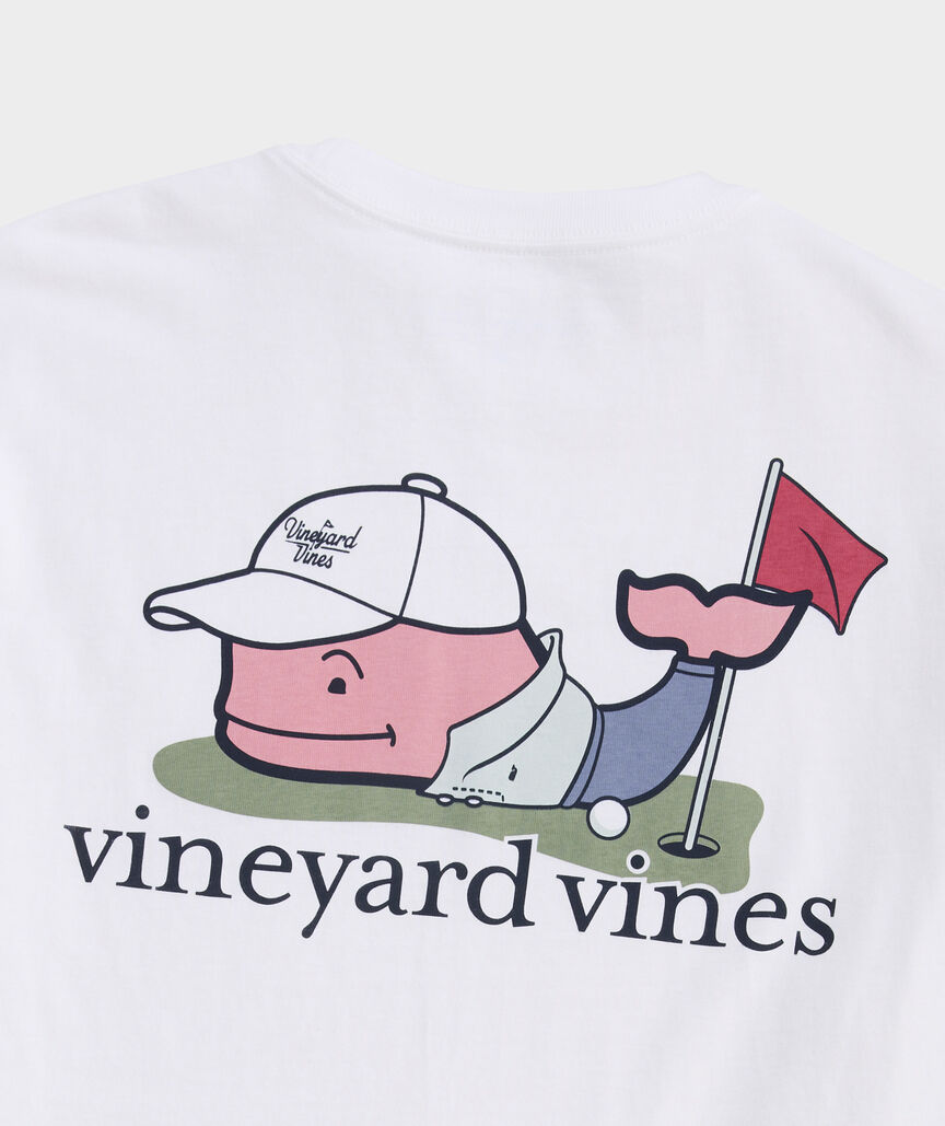 Golfer Whale Short-Sleeve Pocket Tee
