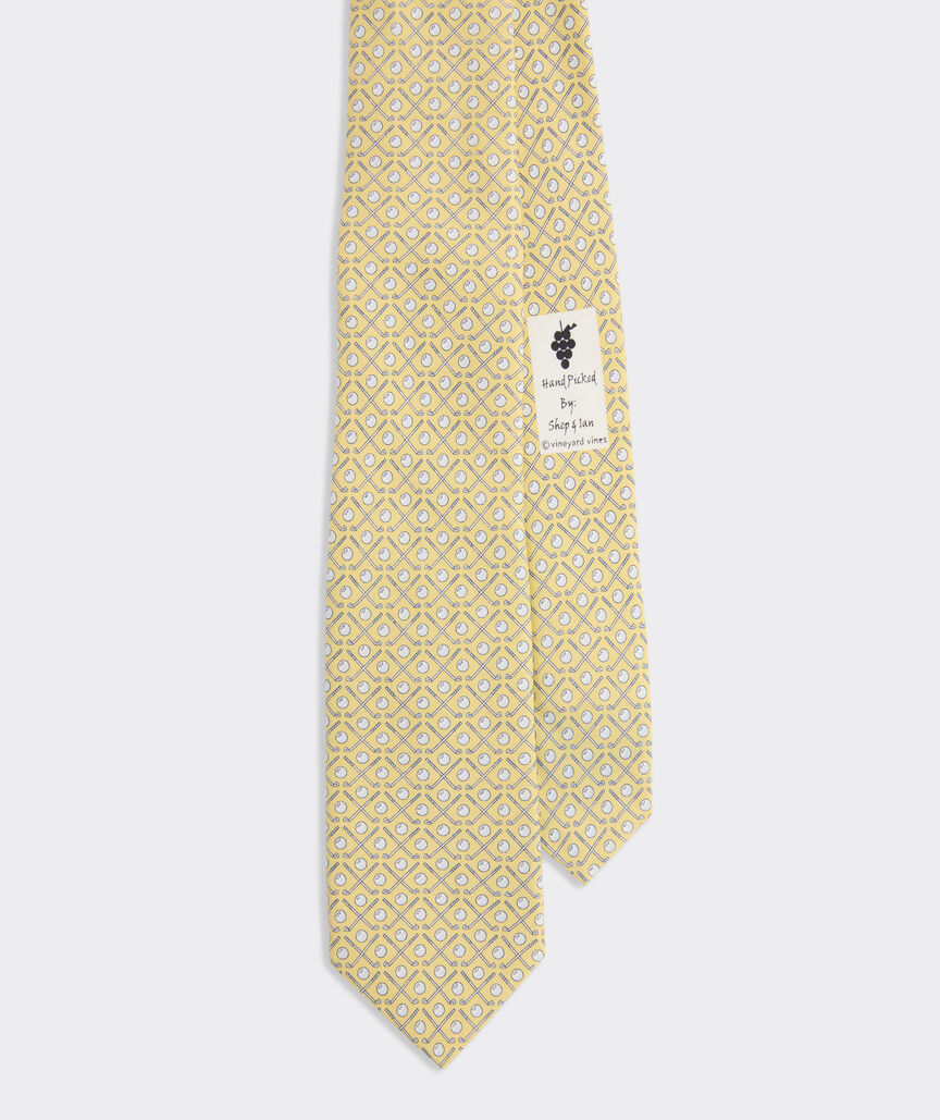 Boys' Golf Clubs Silk Tie