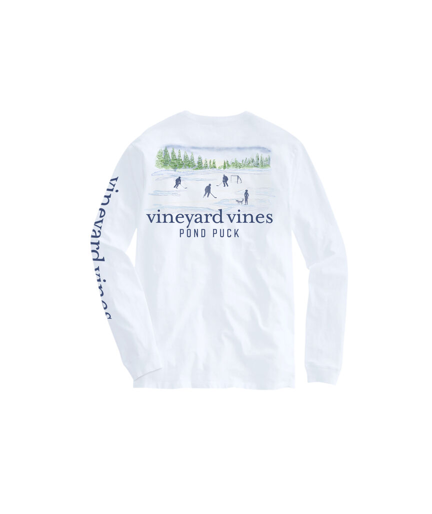 OUTLET Painted Pond Puck Long-Sleeve Pocket Tee
