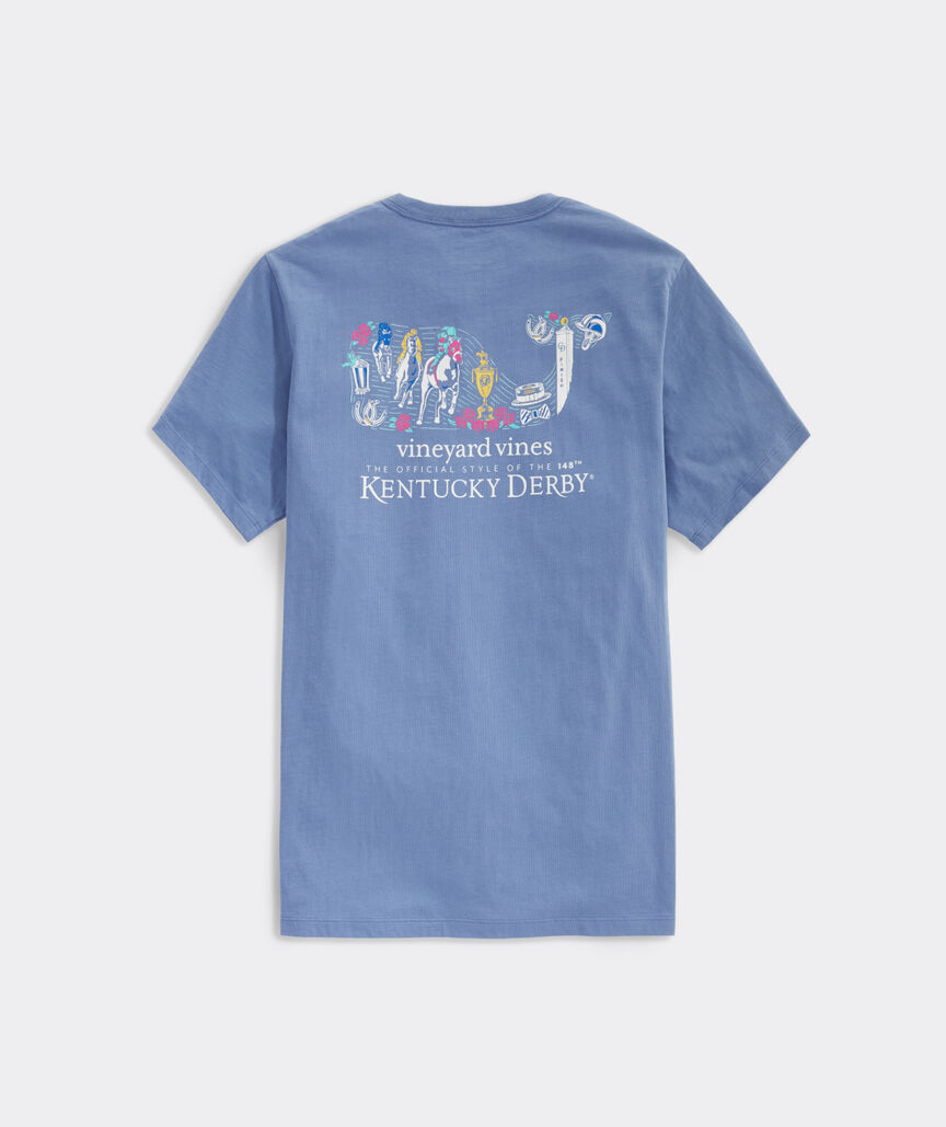 Kentucky Derby Whale Fill Short-Sleeve Pocket Tee