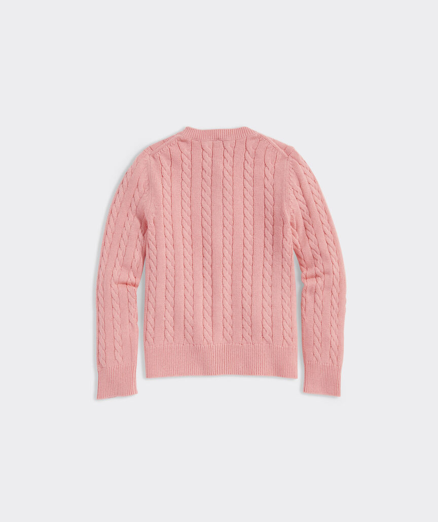 Girls' Classic Cable Cardigan