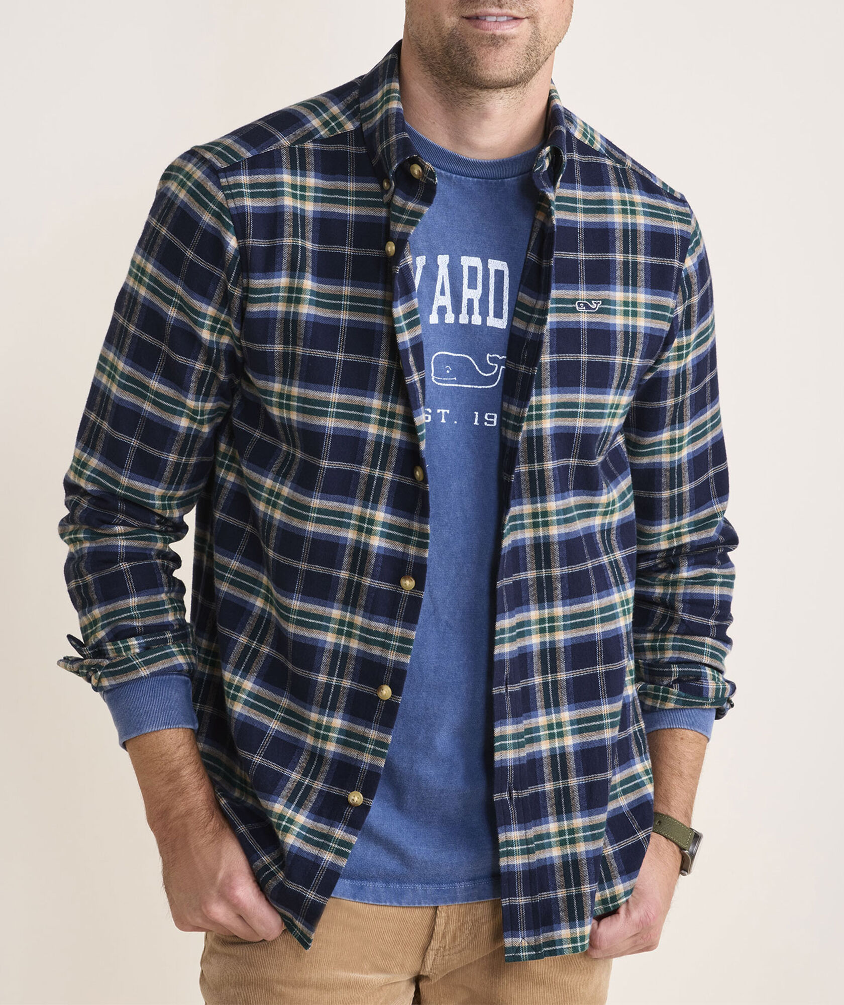 Vineyard Flannel Plaid Shirt