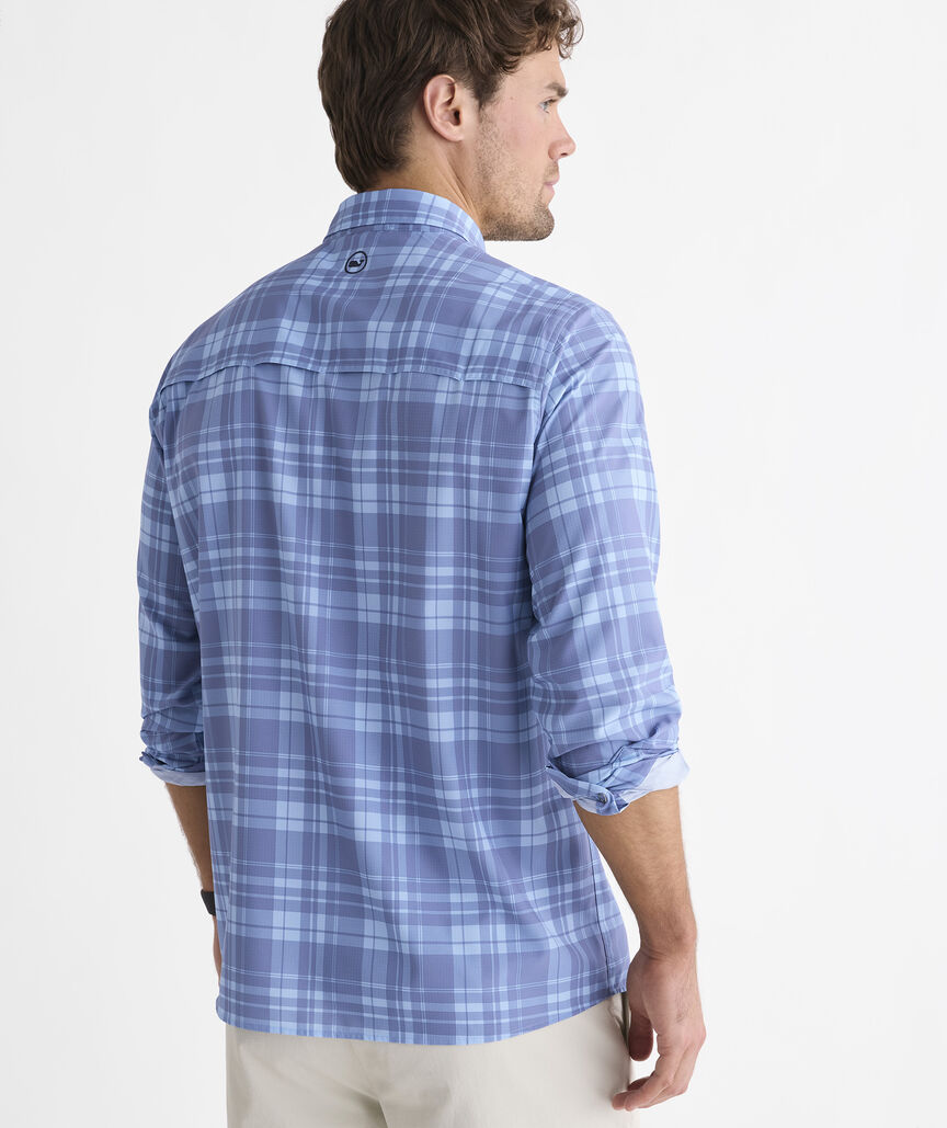 Performance Deep Sea Plaid Harbor Shirt