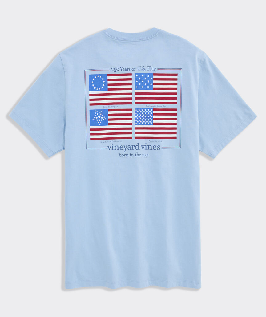 USA Flag History Short-Sleeve Pocket Tee