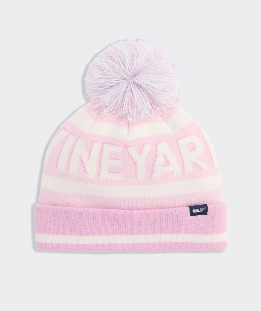 Girls' Logo Pom-Pom Beanie