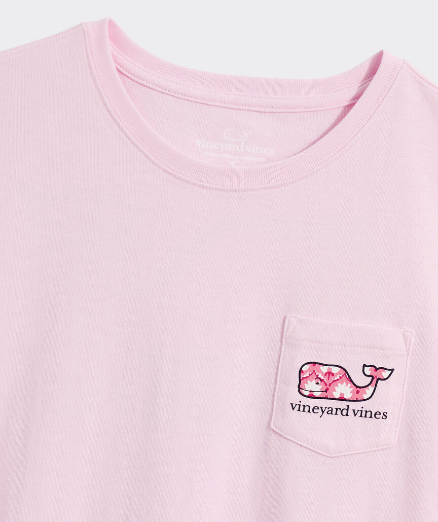 Women's Gia Block Print Whale Short-Sleeve Pocket Tee