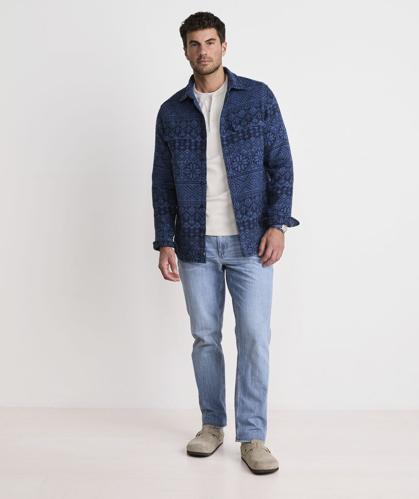 Snowflake Fair Isle Overshirt