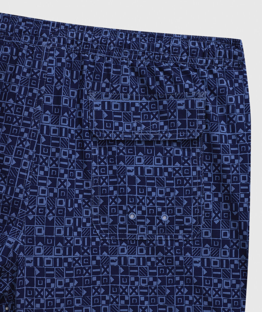 OUTLET 5 Inch Nautical Flags Chappy Swim Trunks