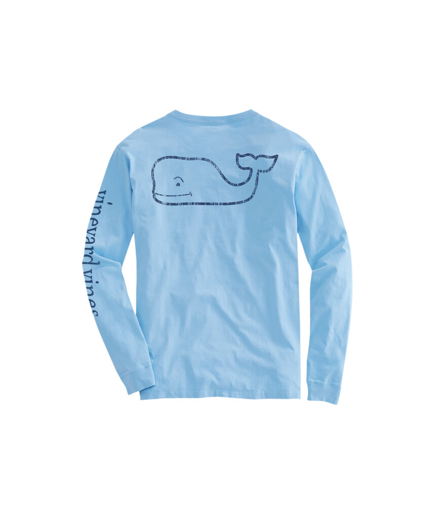 OUTLET Kids' Vintage Whale Long-Sleeve Pocket Tee