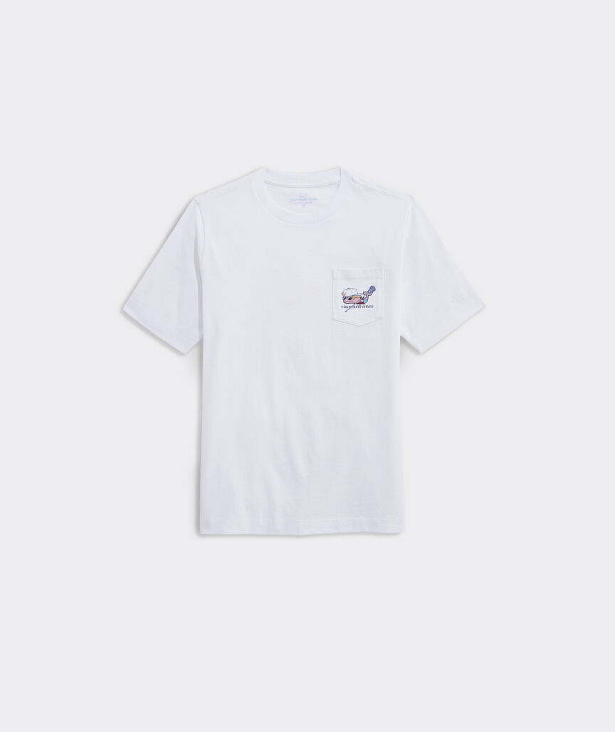 Boys' Beach Lax Bro Short-Sleeve Pocket Tee