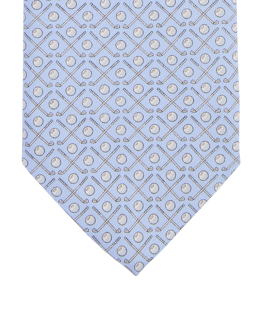 OUTLET Golf Clubs Silk Tie