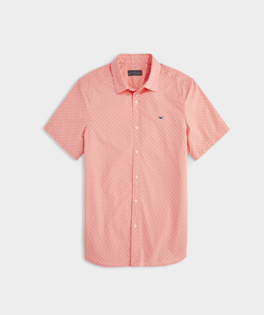 Kentucky Derby Cotton Short-Sleeve Horse Bit Shirt