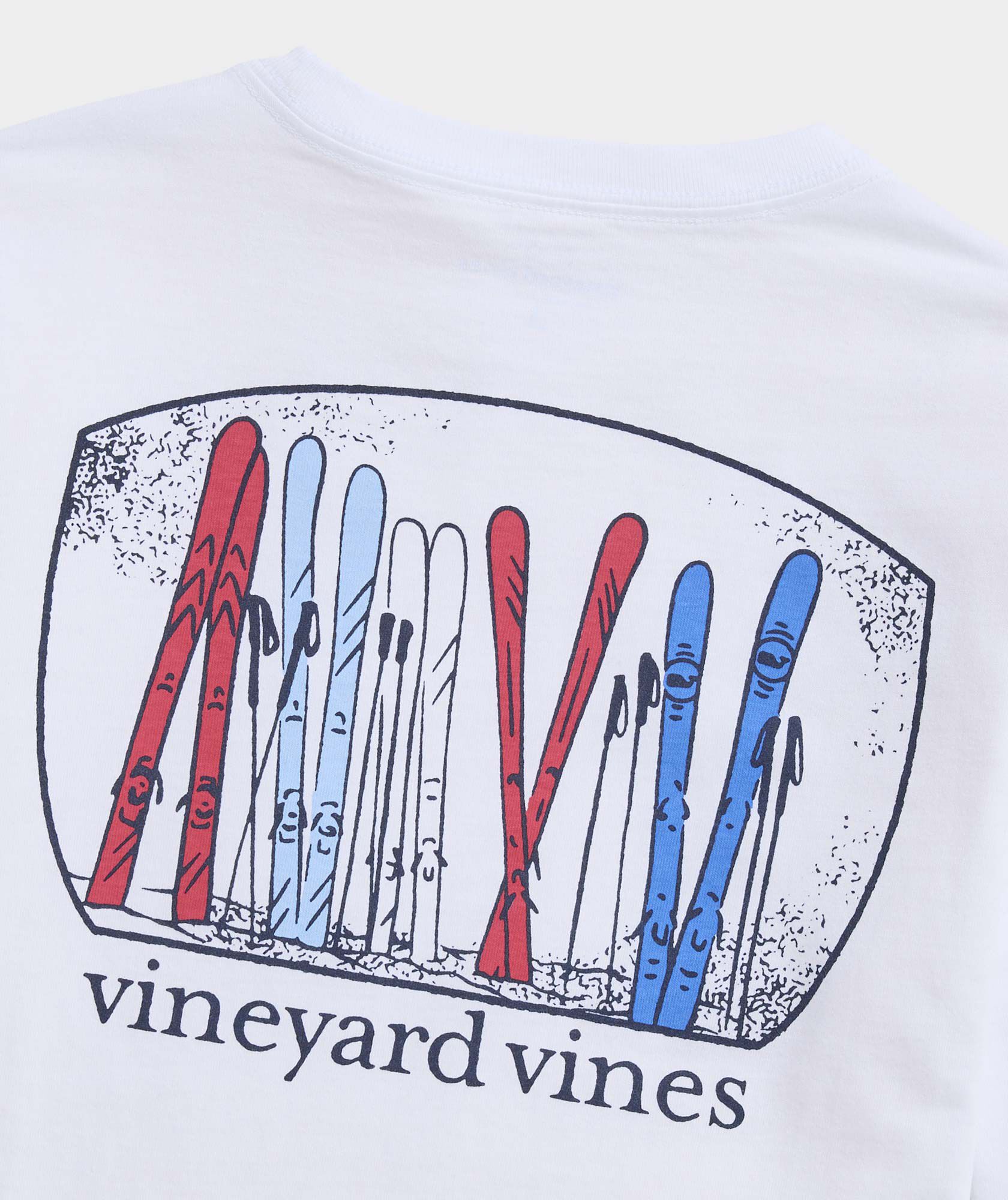 Boys' Whale Ski Team Long-Sleeve Pocket Tee