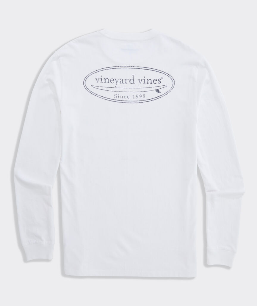 Drift-Dye Surf Logo Long-Sleeve Pocket Tee