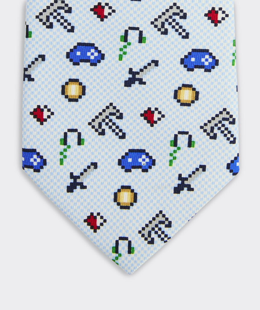 Boys' Pixel Games Silk Tie