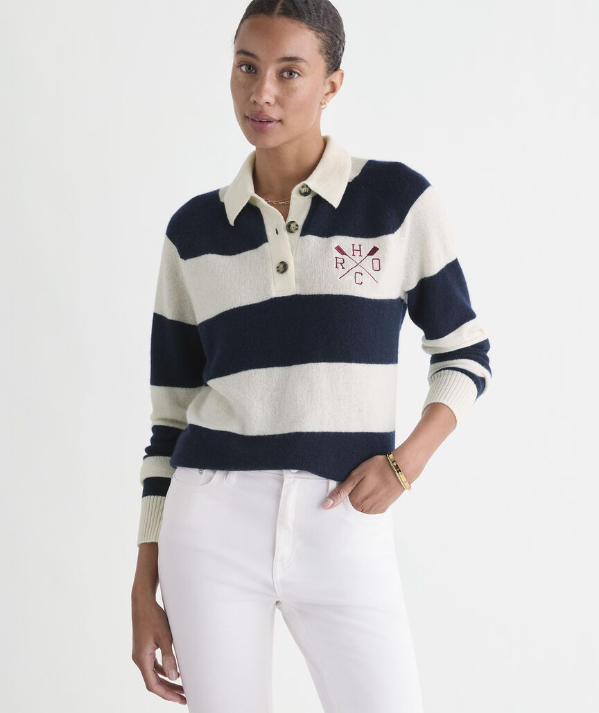 Head Of The Charles® Women's Seaspun Cashmere Polo Sweater