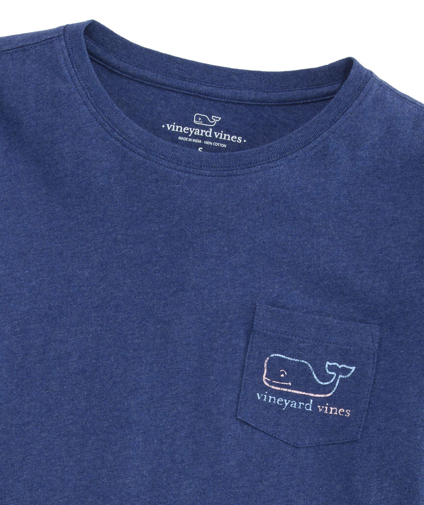 OUTLET Women's Vintage Burgee Whale Long-Sleeve Pocket Tee