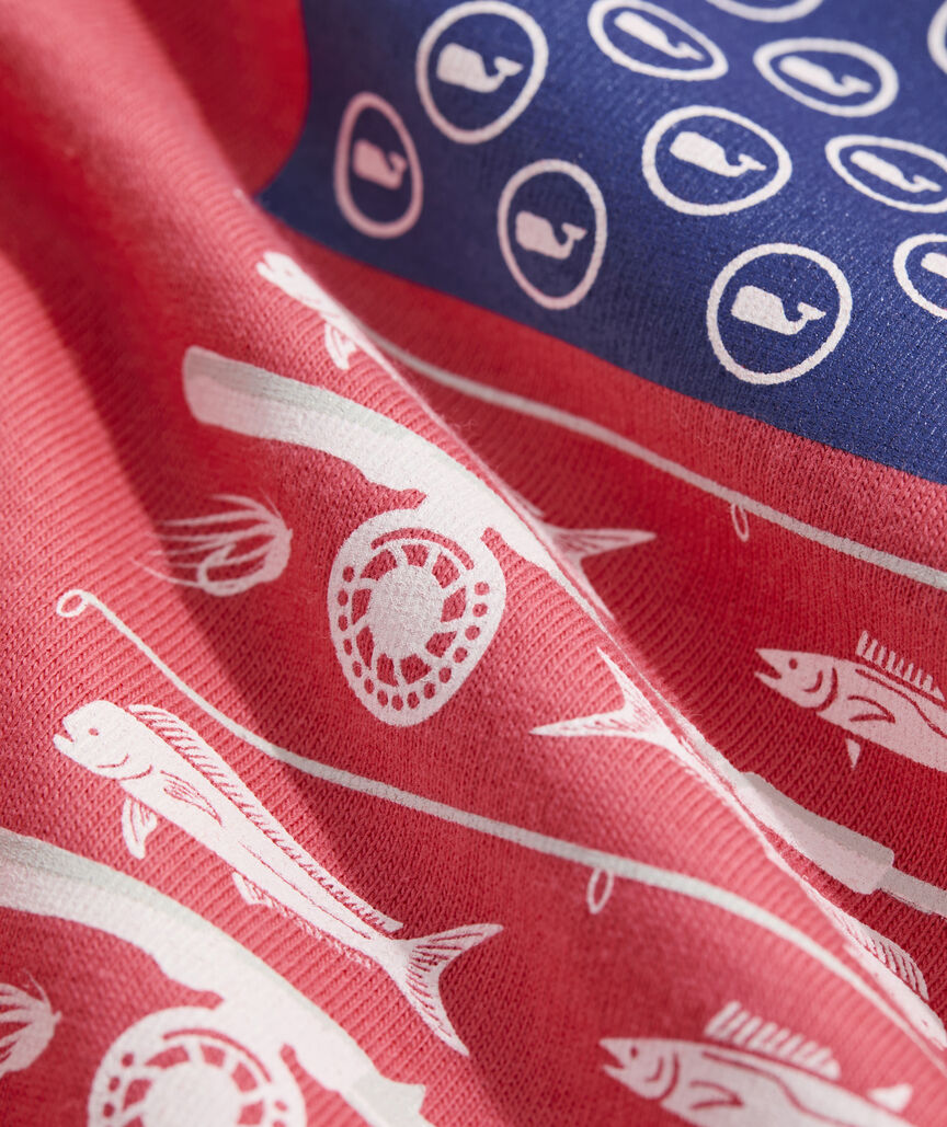 USA Reel Flag Short-Sleeve Pocket Tee