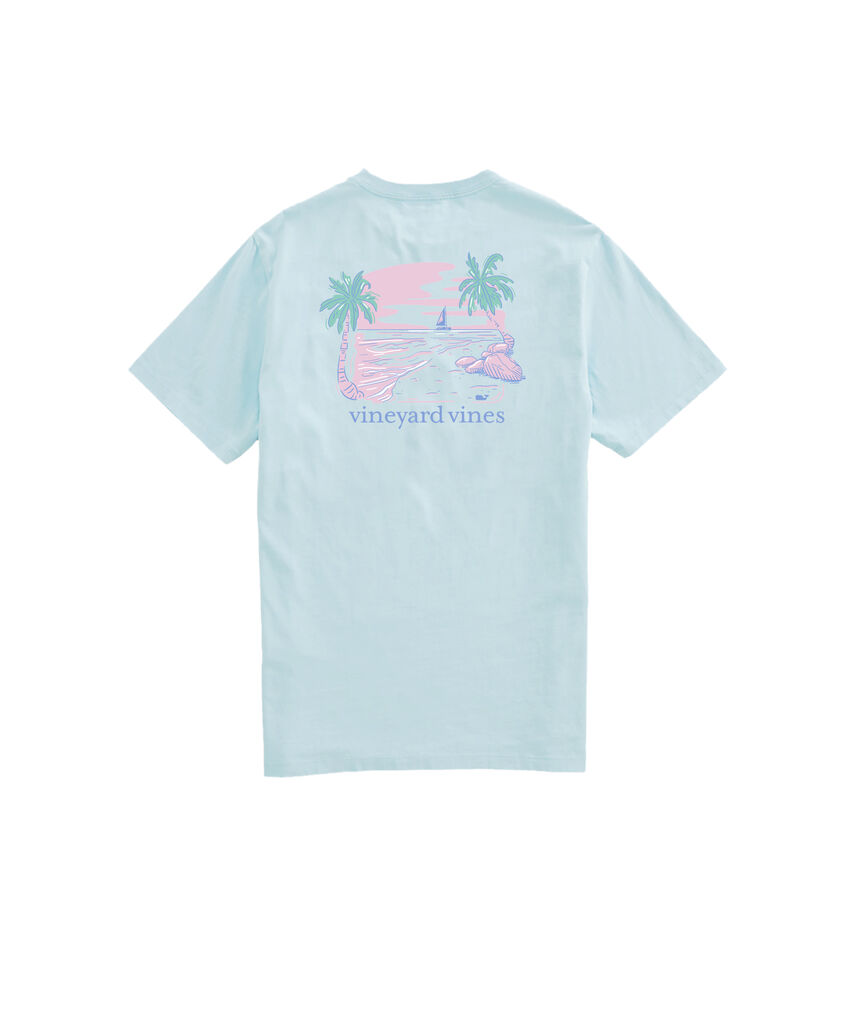 OUTLET Women's Beach Scenic Short-Sleeve Pocket Tee