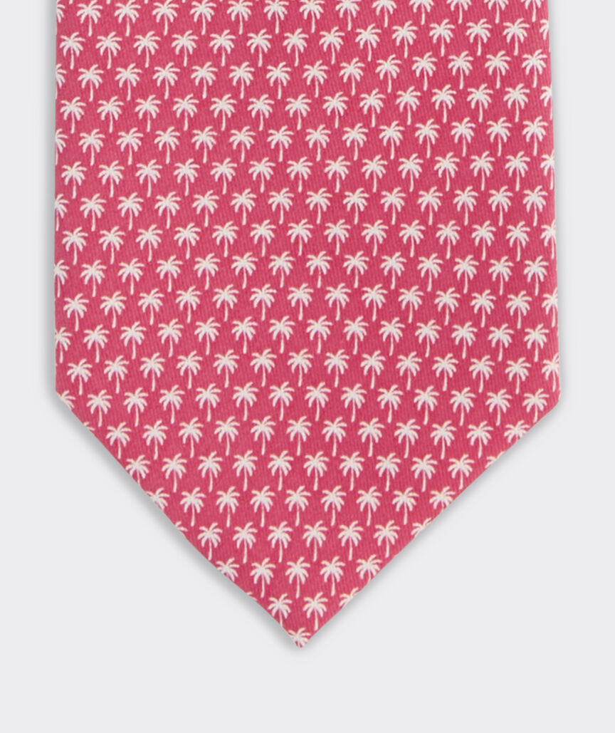 Micro Palm Trees Printed Tie