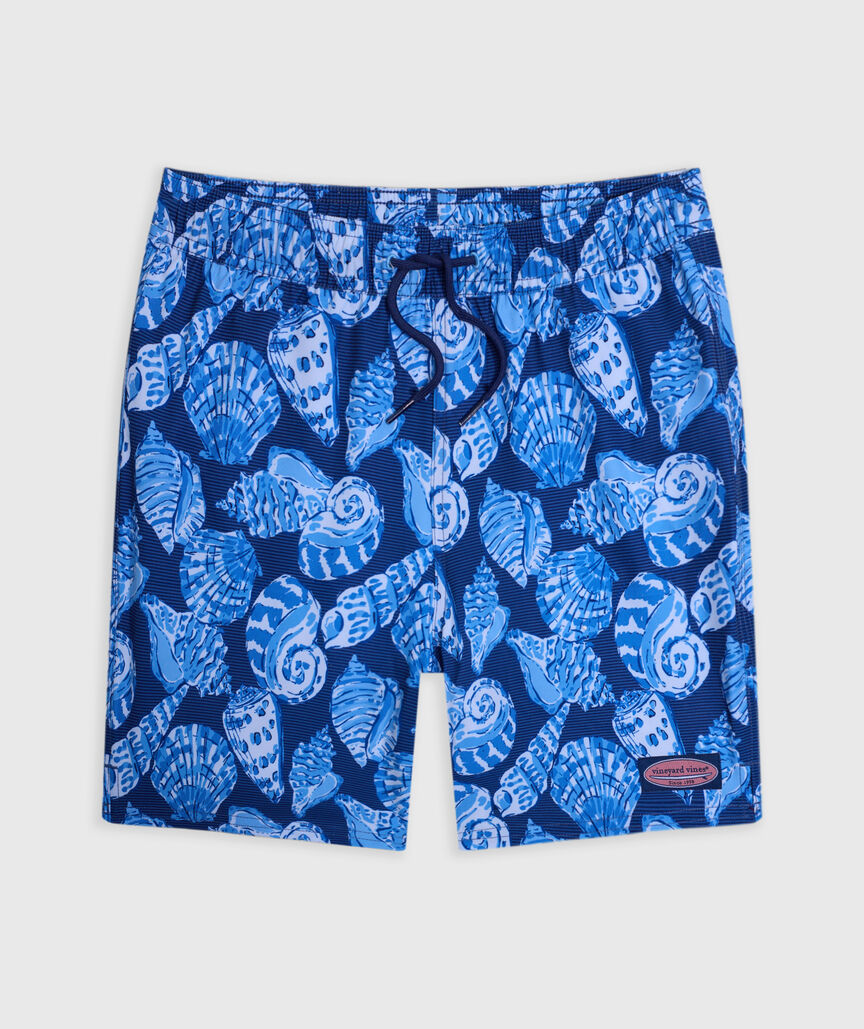 OUTLET Boys' Seashell Stripe Chappy Swim Trunks