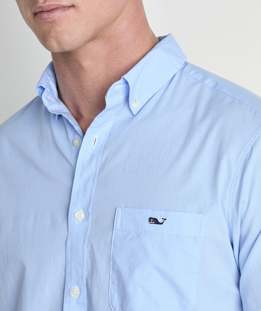 Shoreline Solid Perfect Wash Poplin Shirt