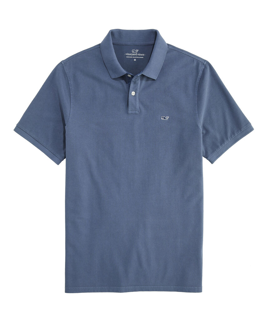OUTLET Garment-Dyed Stretch Pique Polo
