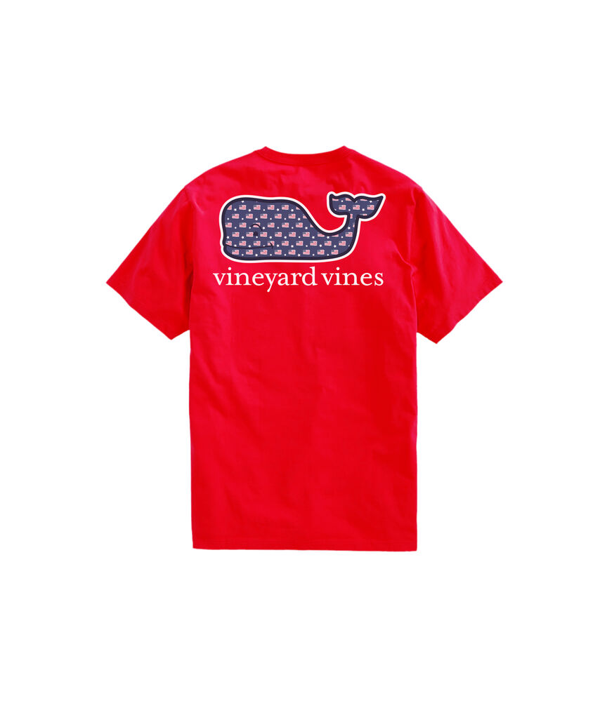OUTLET Flag & Stars Whale Short-Sleeve Pocket Tee