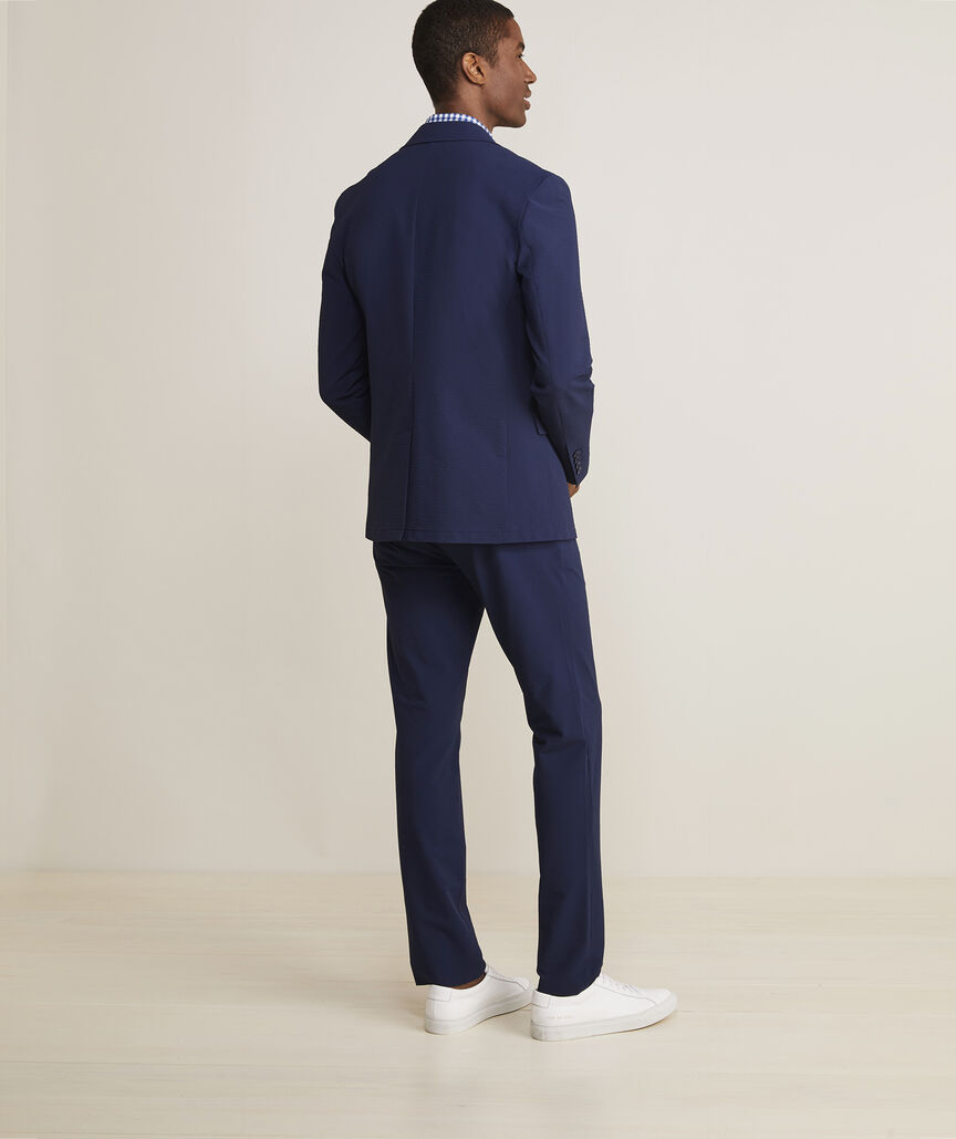 On-The-Go Seersucker Blazer