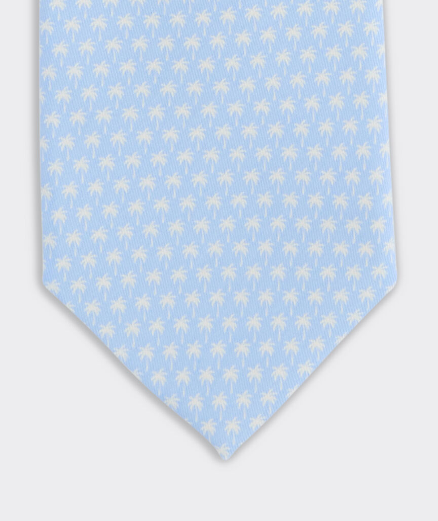 Micro Palm Trees Printed Tie