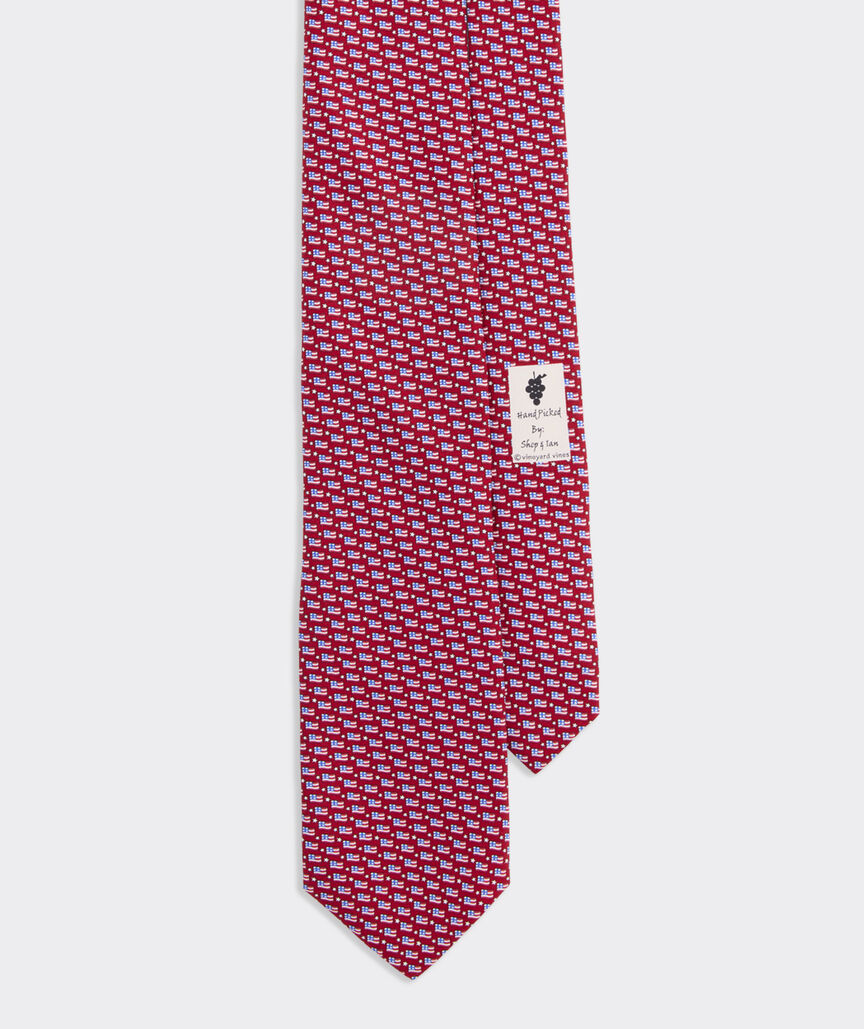 USA Micro Flag Silk Tie