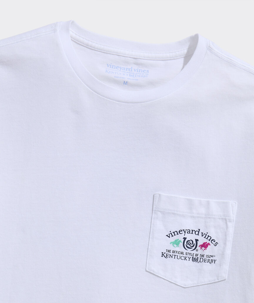 Kentucky Derby Whale & Jockey Short-Sleeve Pocket Tee