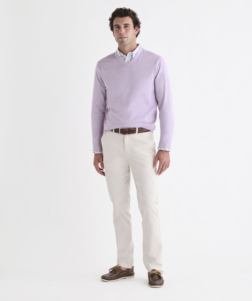 Cashmere Silk V-Neck Sweater