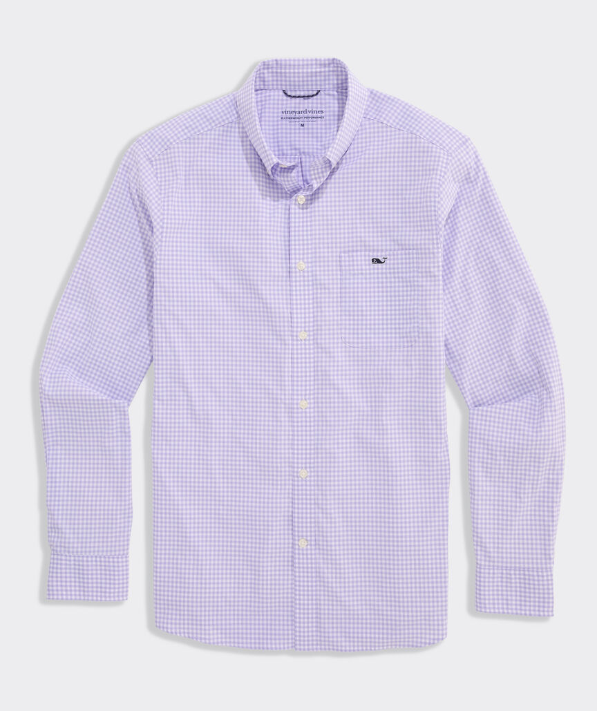Performance Coral Reef Gingham Featherweight Shirt