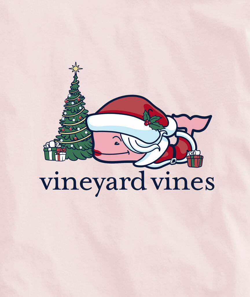 OUTLET Women's Mrs. Claus Whale Long-Sleeve Pocket Tee