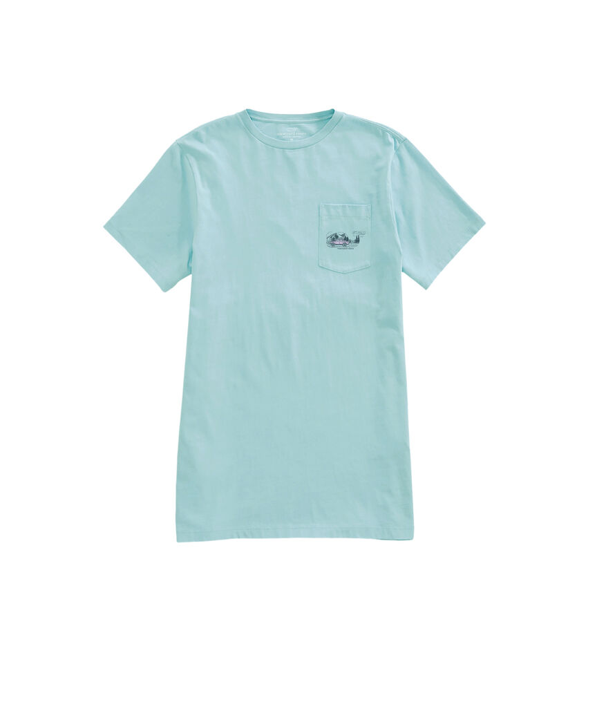 OUTLET Women's Autumn Drive Whale Short-Sleeve Pocket Tee