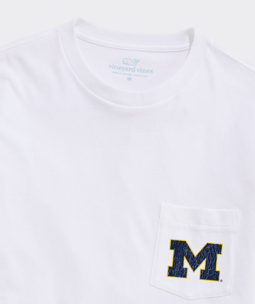 University of Michigan Long-Sleeve Stadium View Pocket T-Shirt