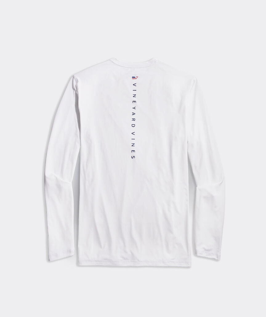 USA Logo Long-Sleeve Harbor Performance Tee