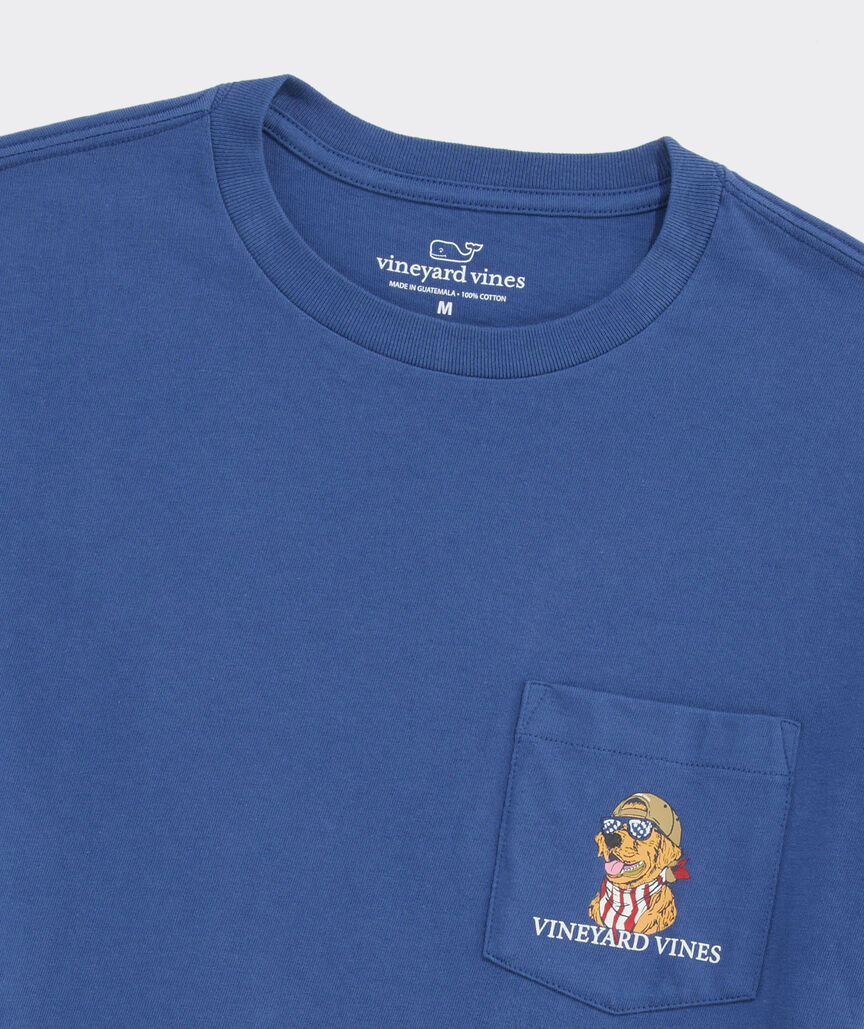 America Dog Short-Sleeve Pocket Tee