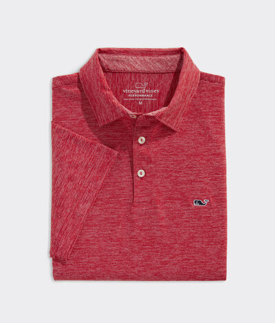 Vineyard Vines Destin Stripe Sankaty Polo Shirt (Lighthouse Tejeda) (Size: Medium)