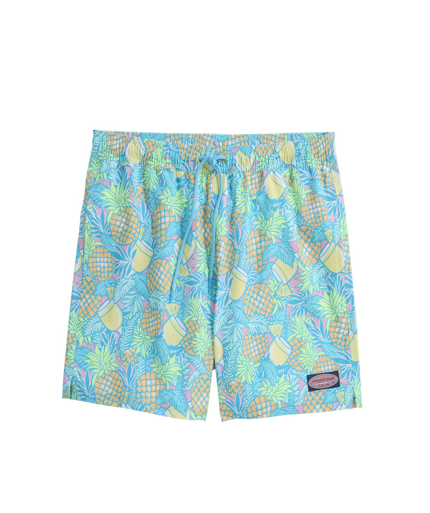 OUTLET 5 Inch Printed Chappy Swim Trunks