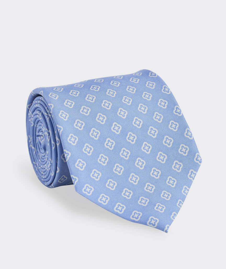 Floral Foulard Silk Tie