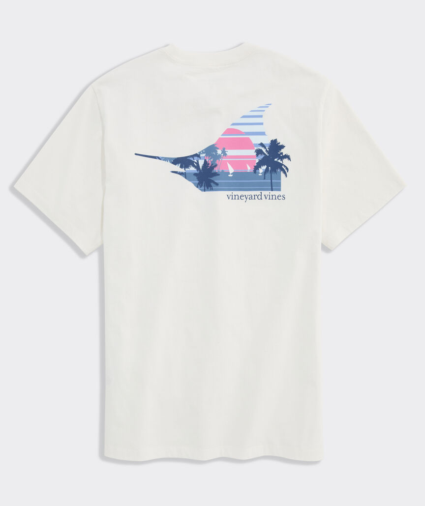 Marlin Sunset Short-Sleeve Pocket Tee